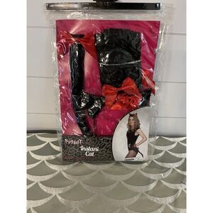 Spirit Halloween Instant Cat Costume Accessory Kit Adult Black Bow SKU 0122450